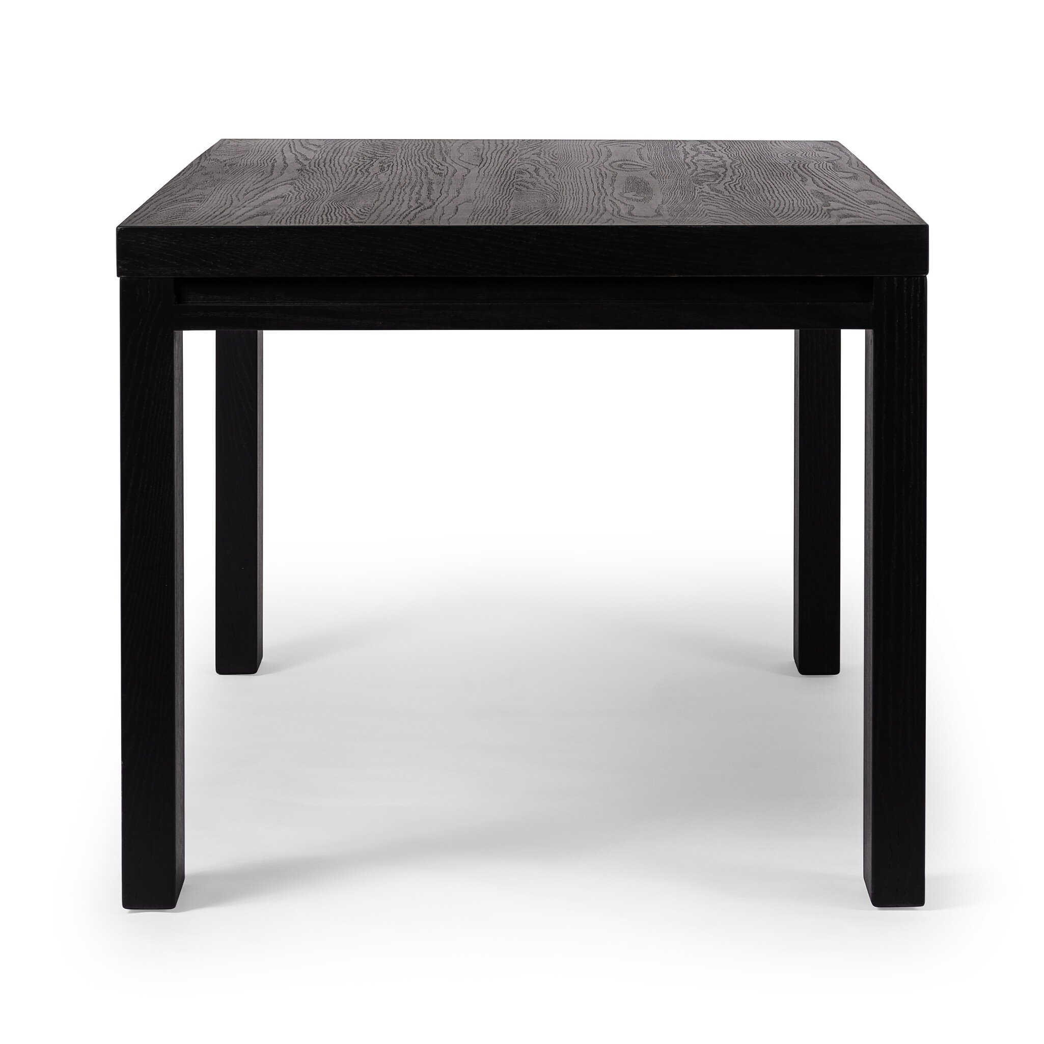 Millie Dining Table 72" - Drifted Matte Black Veneer - Image 2