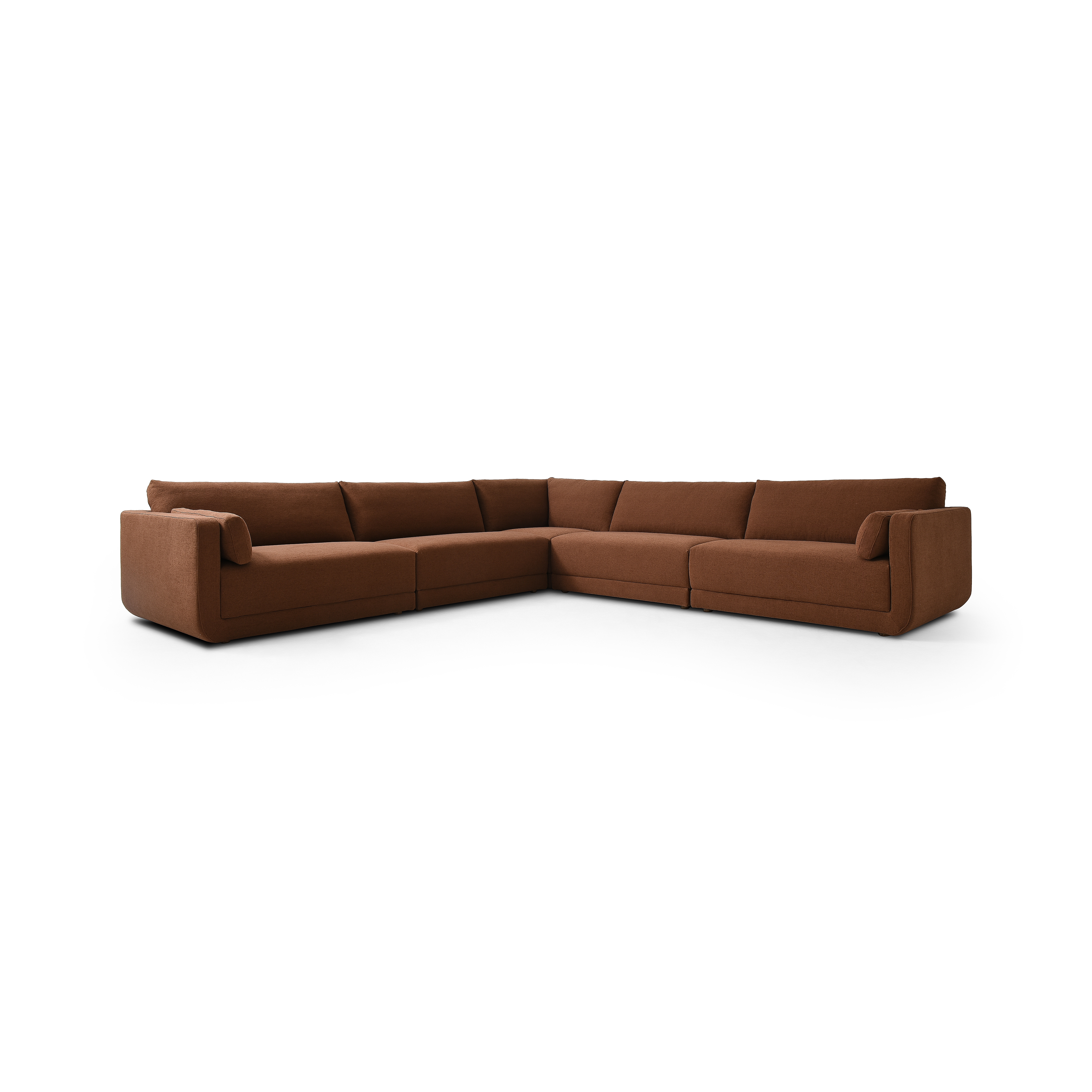 Toland 5pc Sectional-145"-Bartin Rust - Image 0