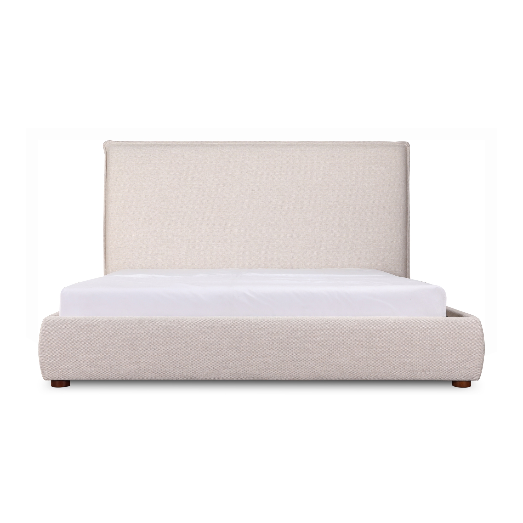 Luzon Queen Bed Tall Headboard Wheat - Image 0