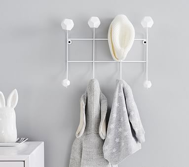 White Geometric Wall Hook - Image 0