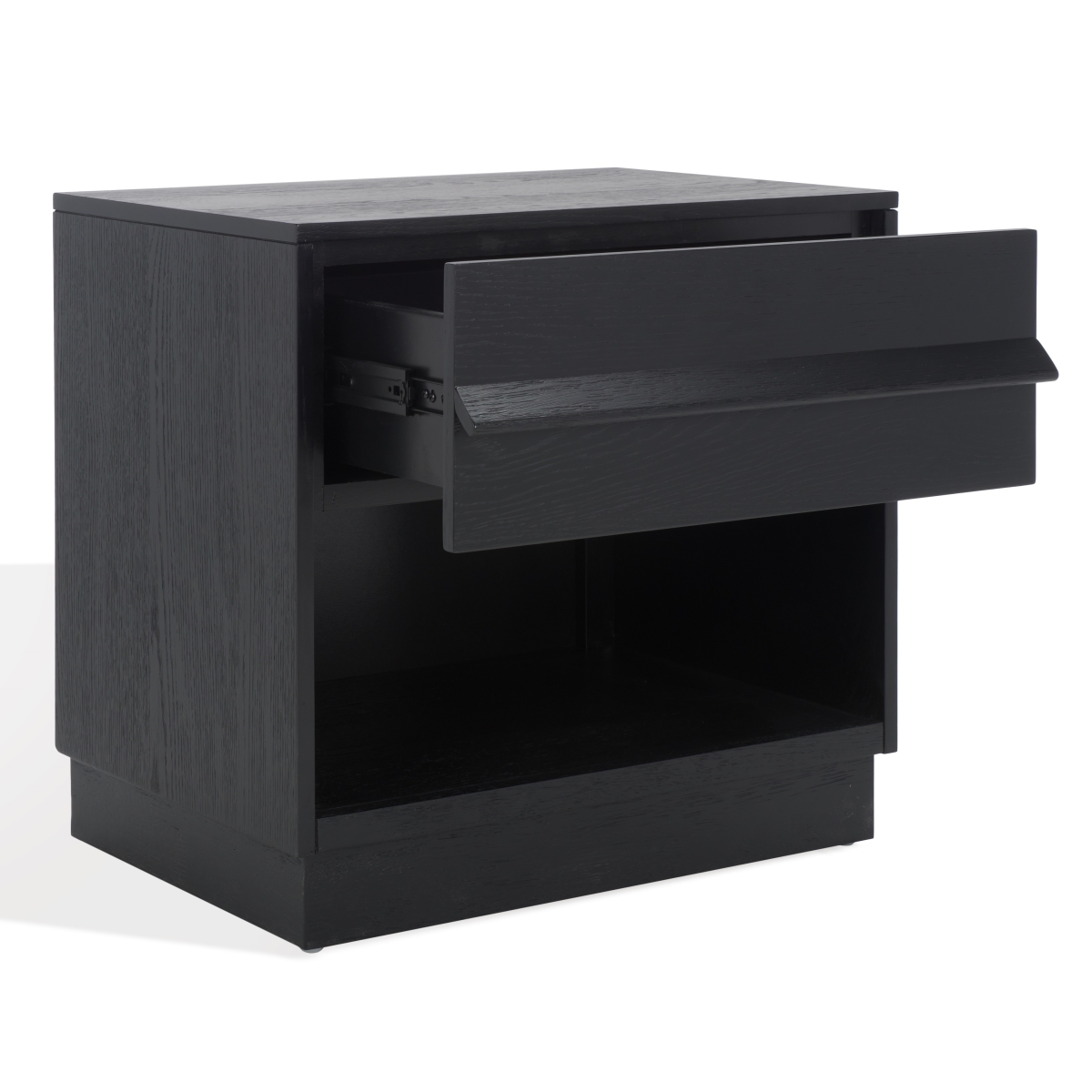Deirdra 1 Drawer Nightstand - Black - Image 3