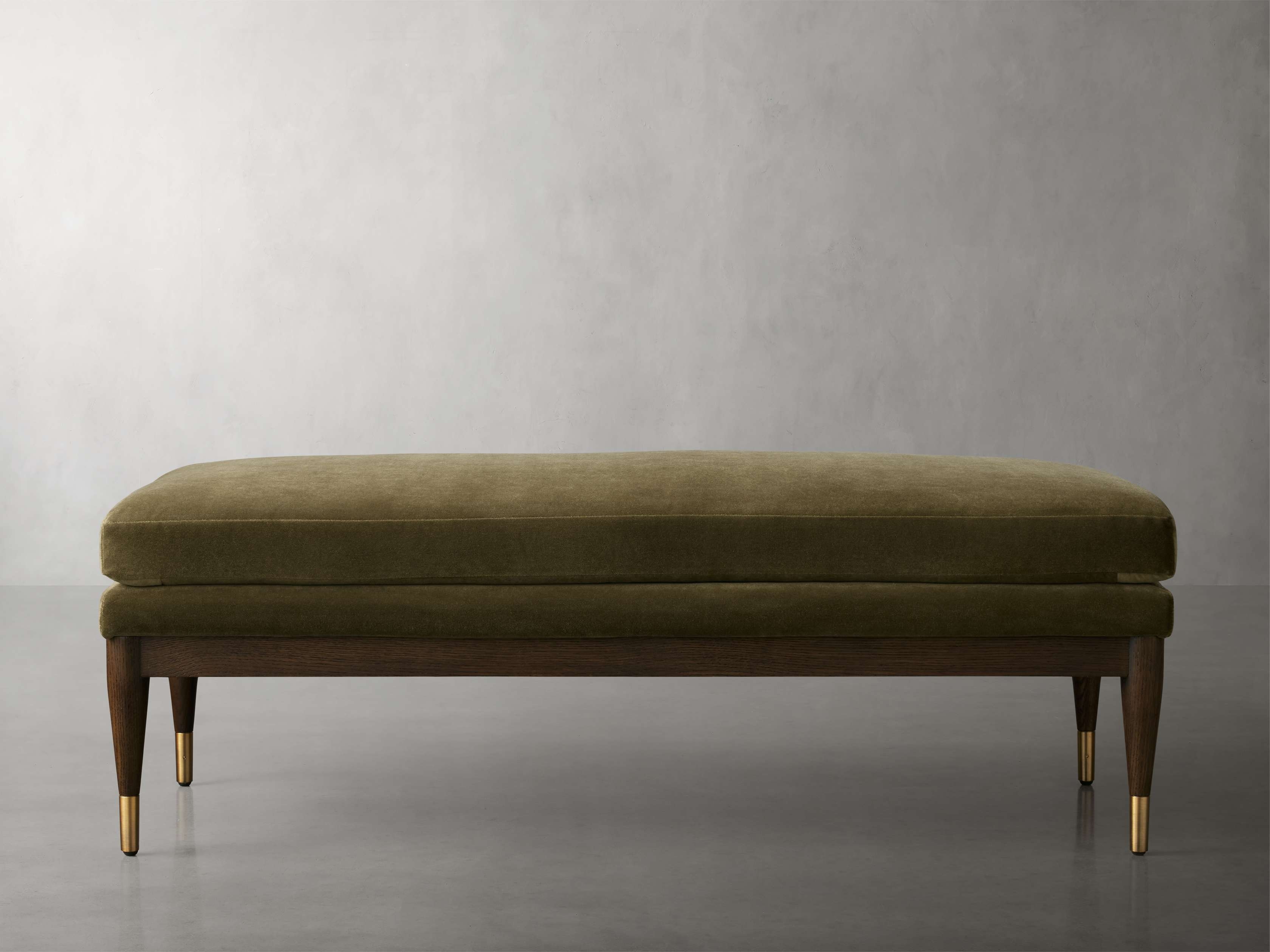 Fisher Bench in Upholstered Green  Banks Fir/48" - Image 0