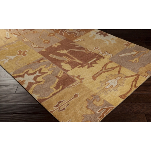 Cypress Brown Indoor 5' x 8' Handmade Rug - Image 1