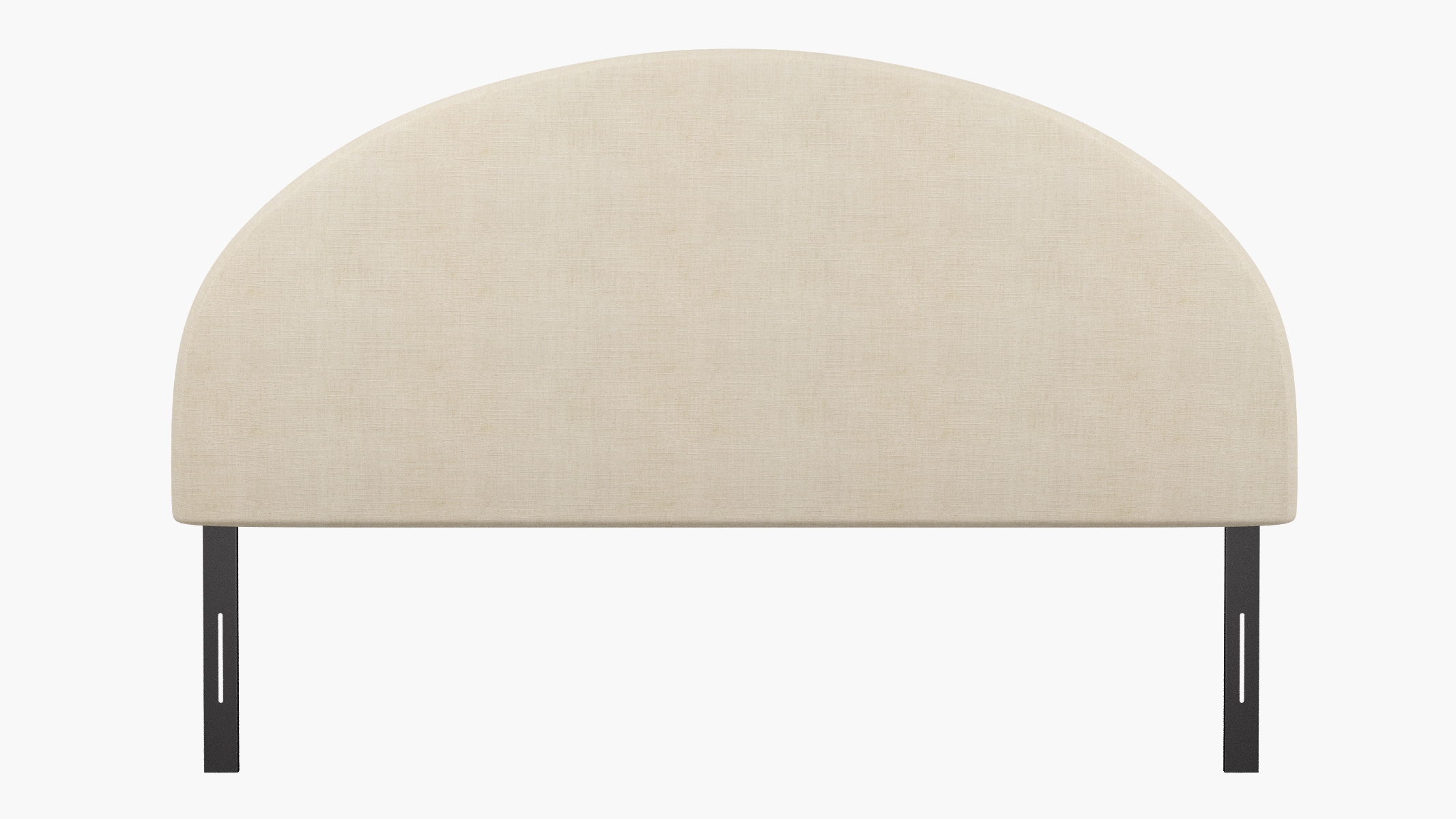 Arched Back Headboard, Talc Everyday Linen, King - Image 1