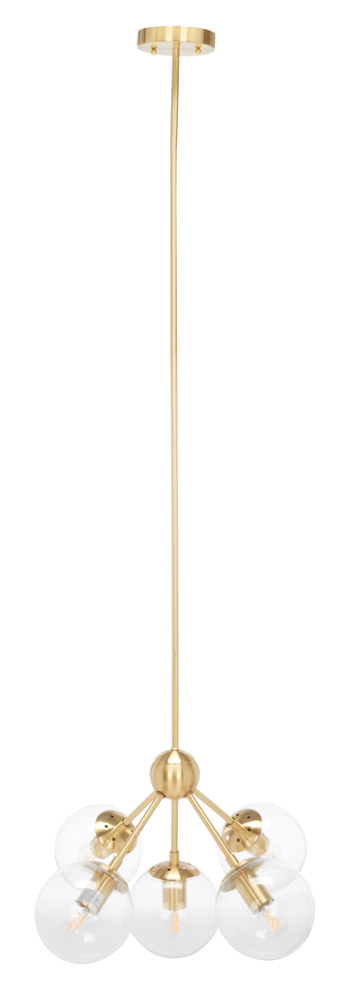 Aderynn 5Lt 18" Chandelier - Gold - Image 4