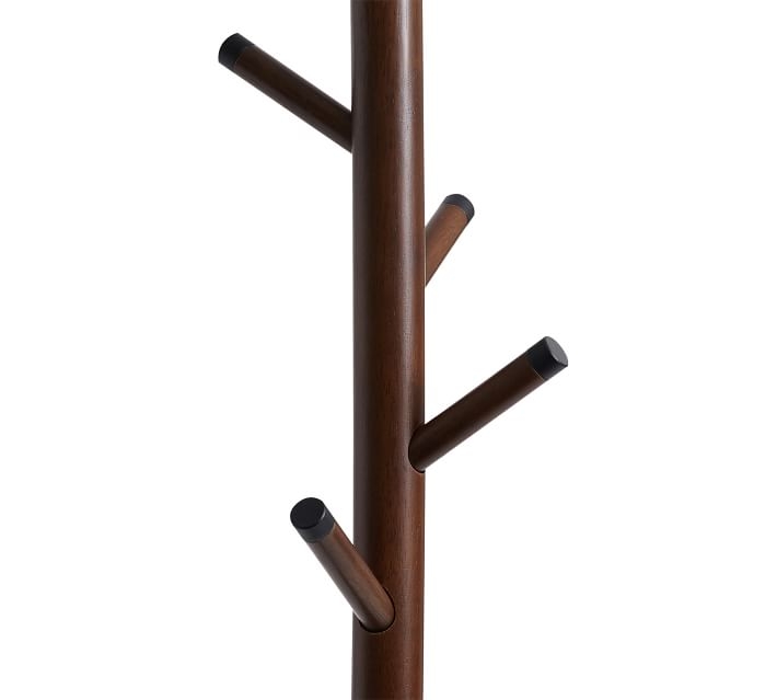 Hopper Coat Rack, Black & Walnut - Image 2
