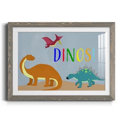 Dinos! by J Paul - Picture Frame Textual Art Print on Paper - Image 0
