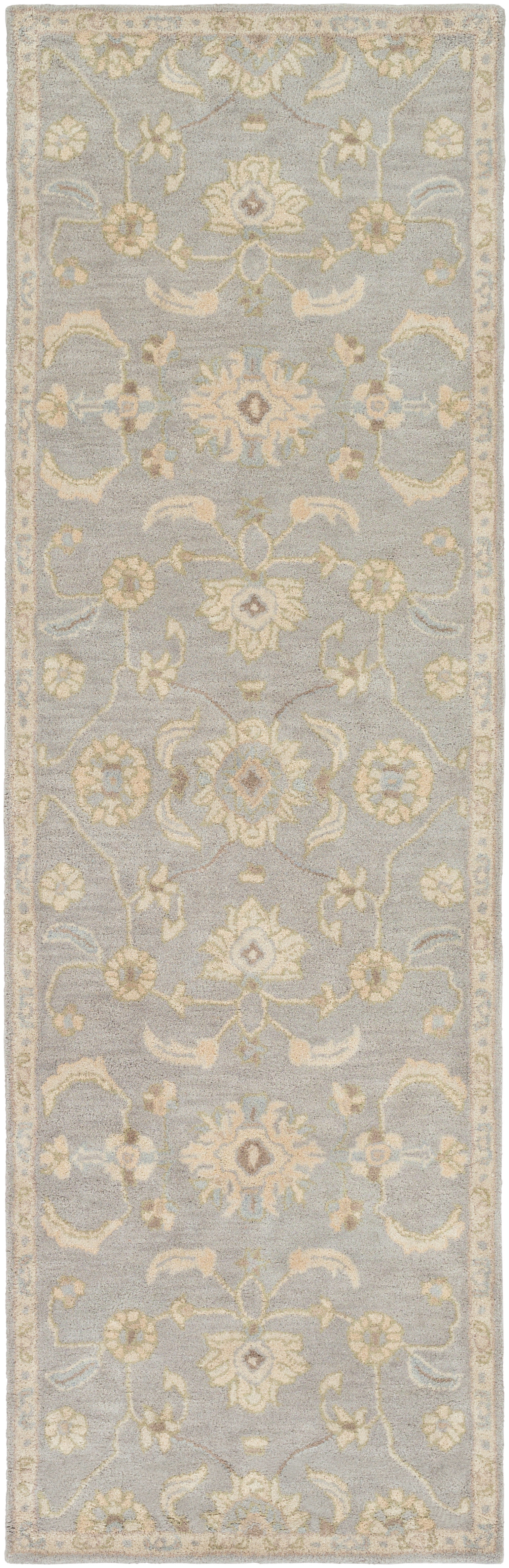 Caesar Beige Indoor 2'6" x 8' Handmade Rug - Image 0