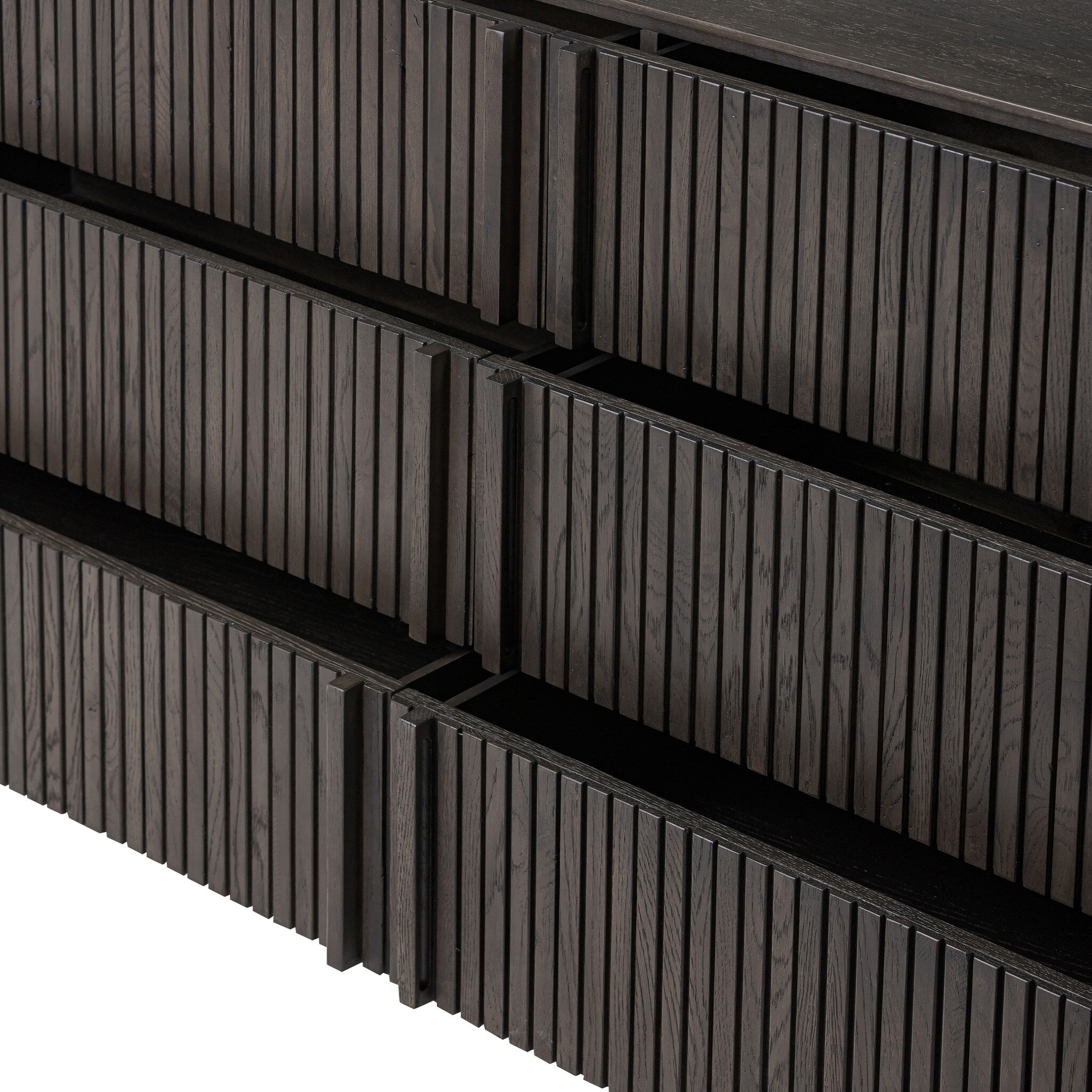 Leo 6 Drawer Dresser - Smoked Black - Image 10