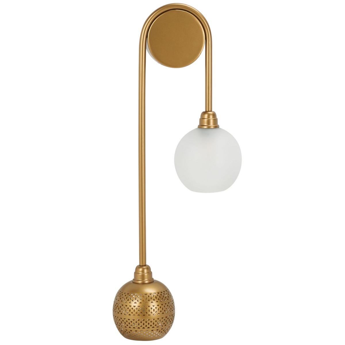 Amari 2 Light 7" Wall Sconce - Antique Gold - Safavieh - Image 0
