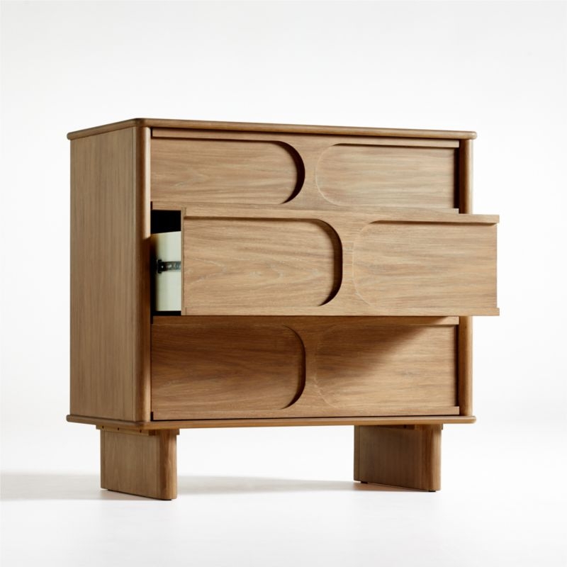 Wes 3-Drawer Wood Dresser - Image 1