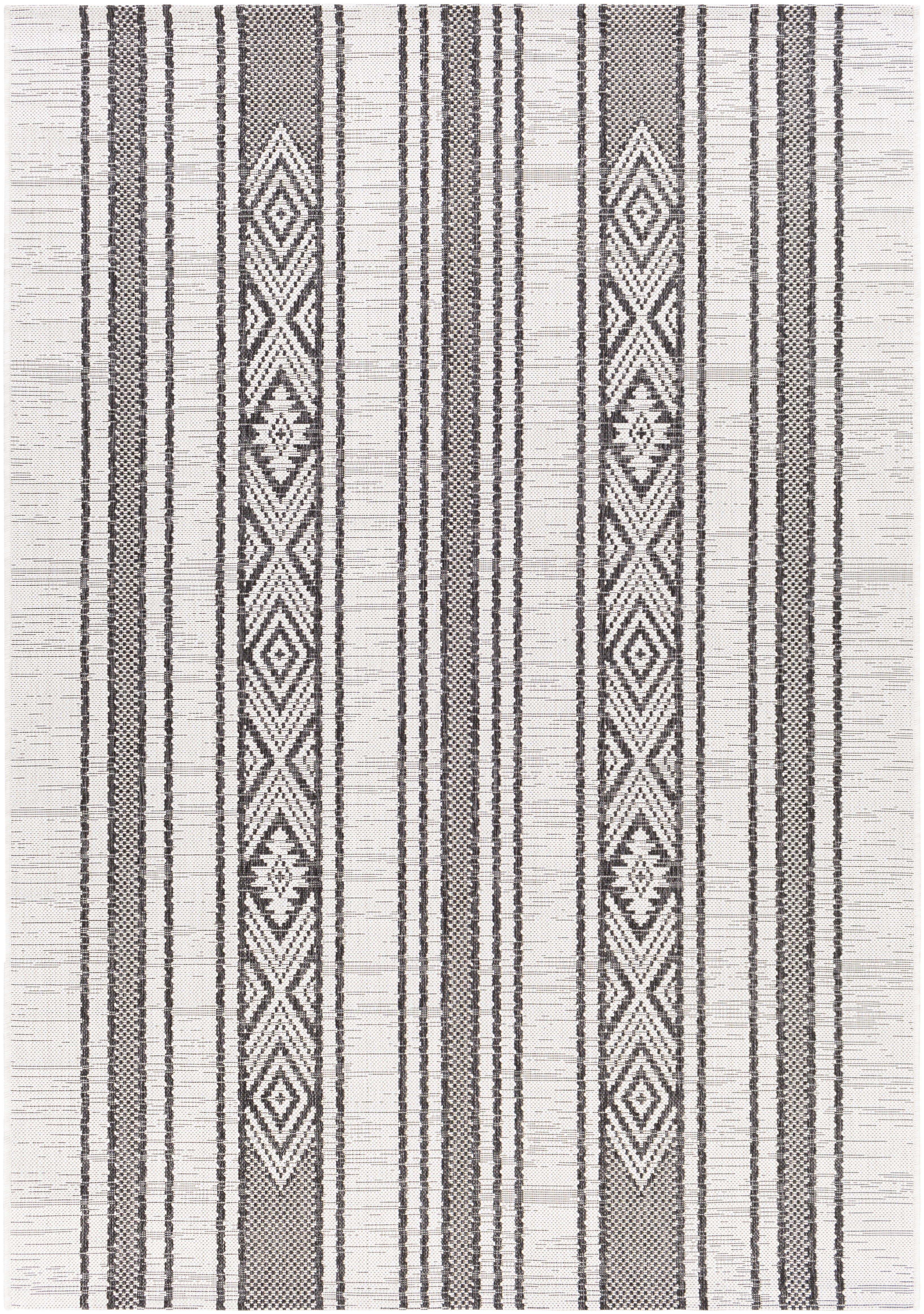 Eagean Beige Outdoor 5'3" x 7'7" Machine Woven Rug - Image 0