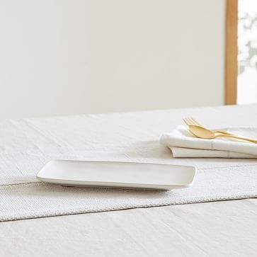Astoria Dinnerware Rectangular Tray White - Image 0