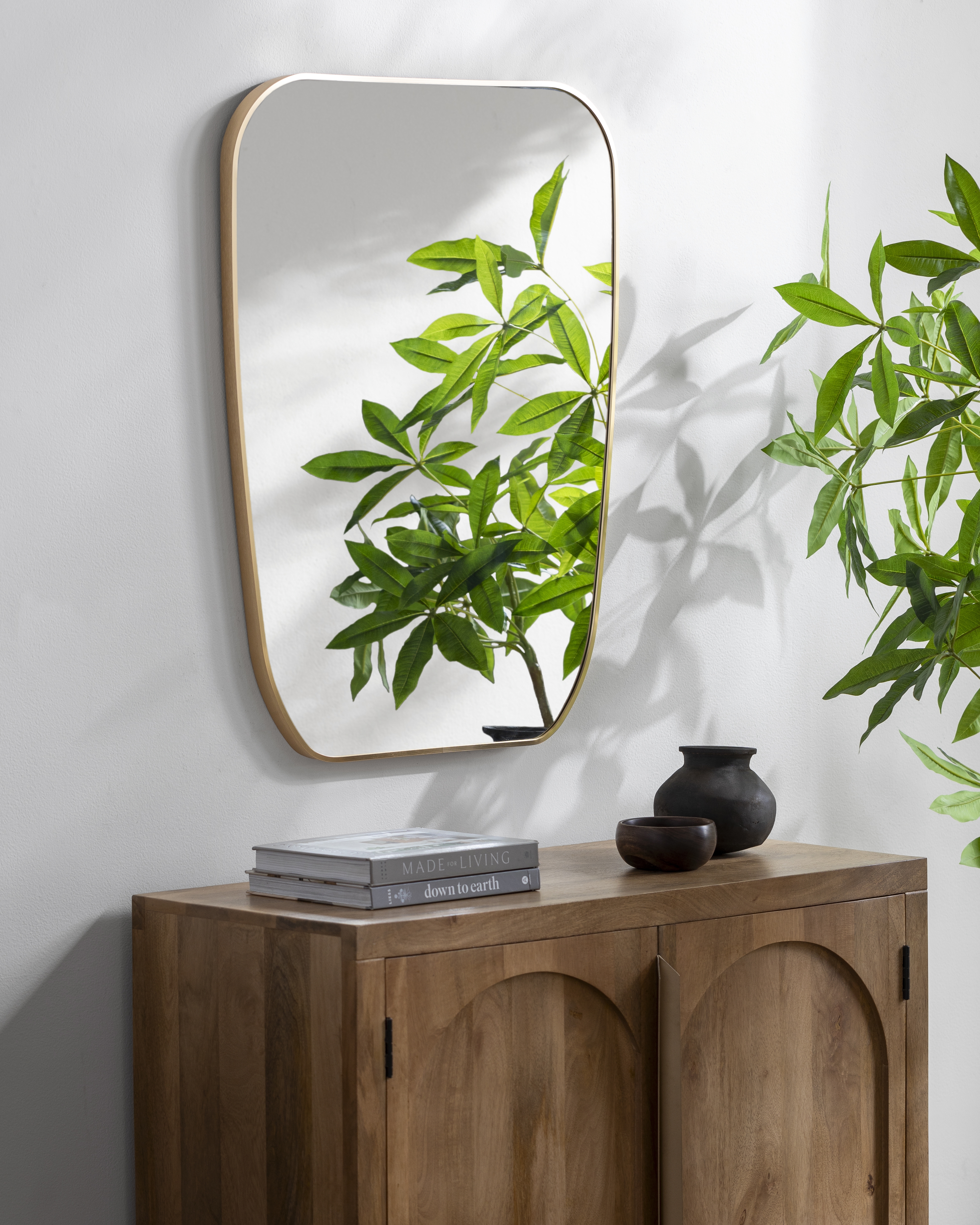Livabliss Aranya Gold 32"H x 24"W x 1"D Accent Mirror - Image 0