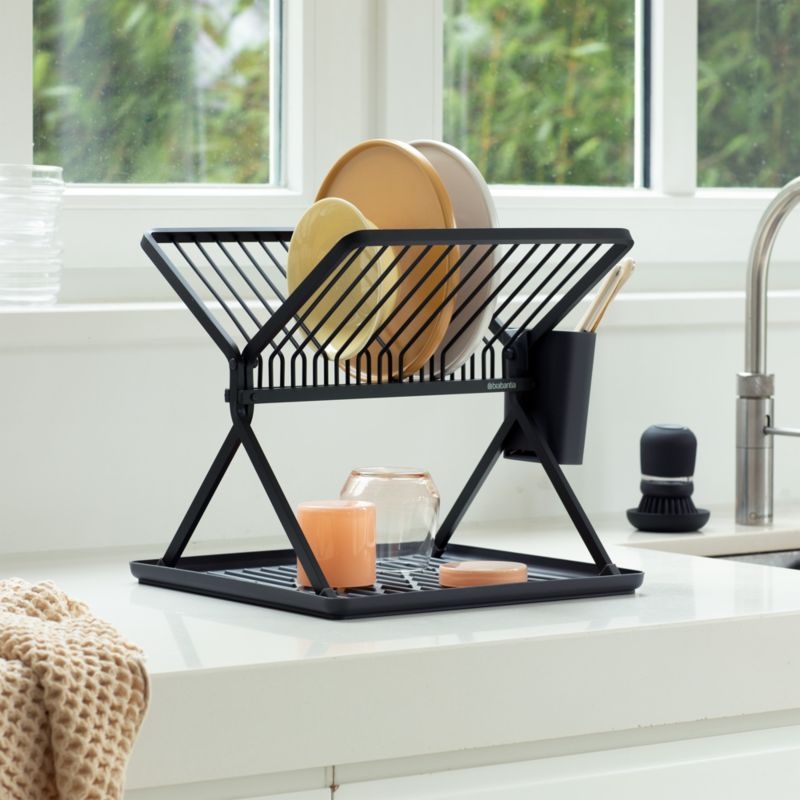 Brabantia Sinkside Foldable Dish Rack, Dark Grey - Image 2