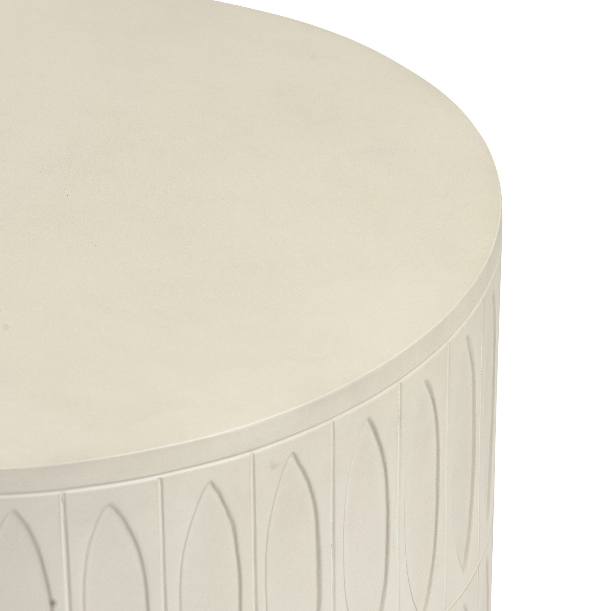 Colorado End Table - White Concrete - Image 6