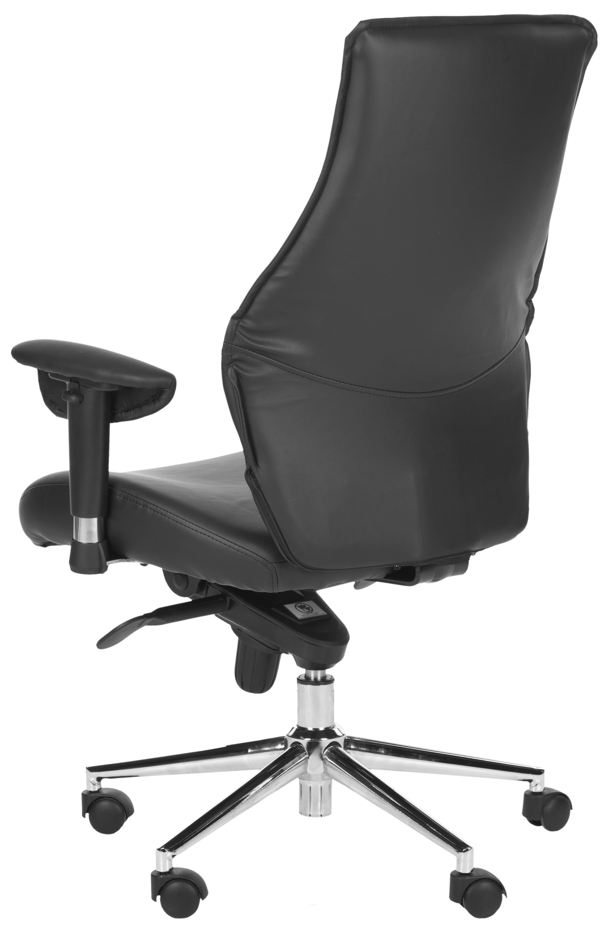Irving Desk Chair - Black/Silver - Safavieh - Image 2
