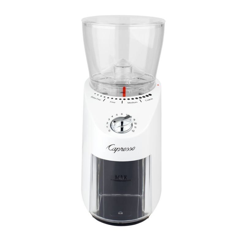 Capresso ® Infinity Plus White Conical Burr Grinder - Image 4