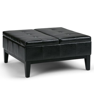 Annatone 36" Tufted Square Cocktail with Storage Ottoman - Image 0