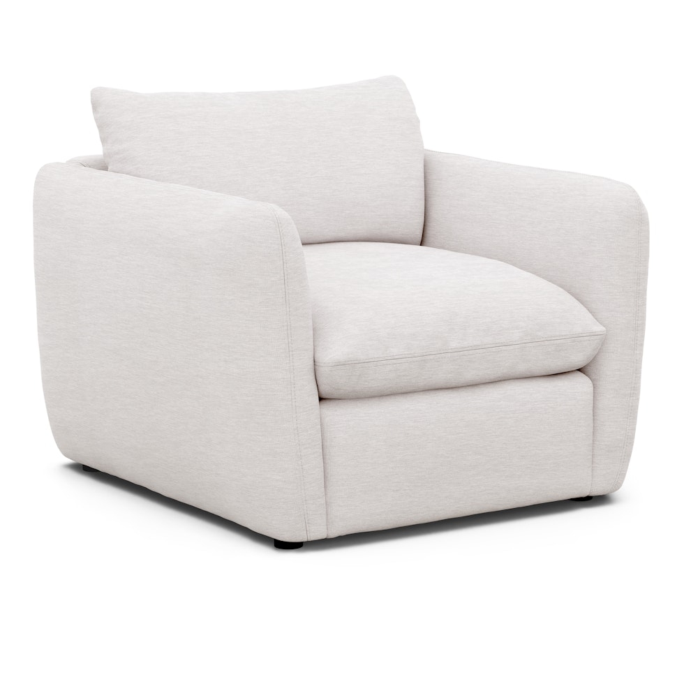 Leigh 42" Lounge Chair - Silver Ivory - Image 0