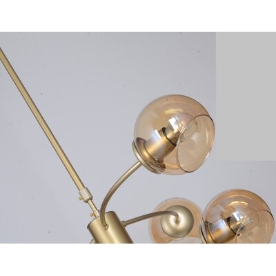Preesall 6 - Light Sputnik Modern Linear Chandelier - Image 0