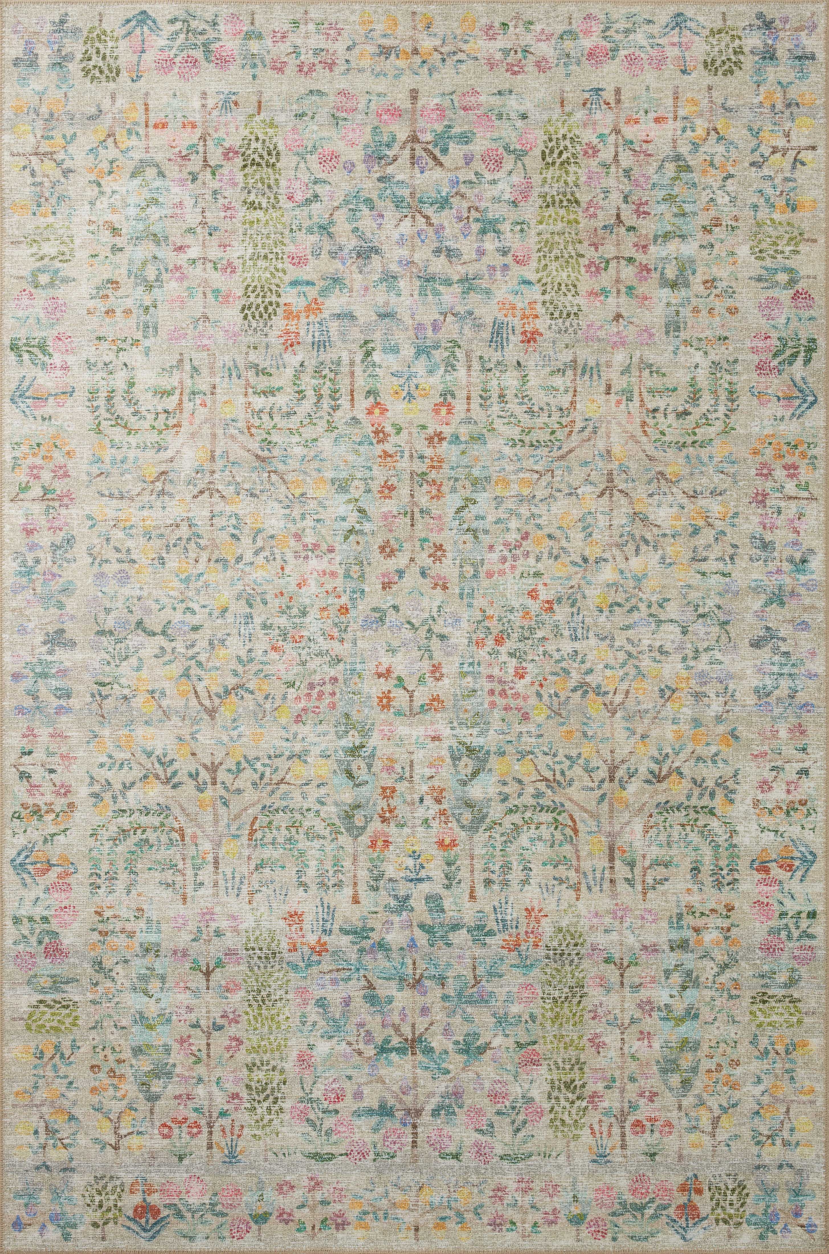 Rifle Paper Co. x Loloi Maison Khaki 7'-6" x 9'-6" - Image 0