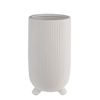 Oxly White Ceramic Table Vase - Image 0