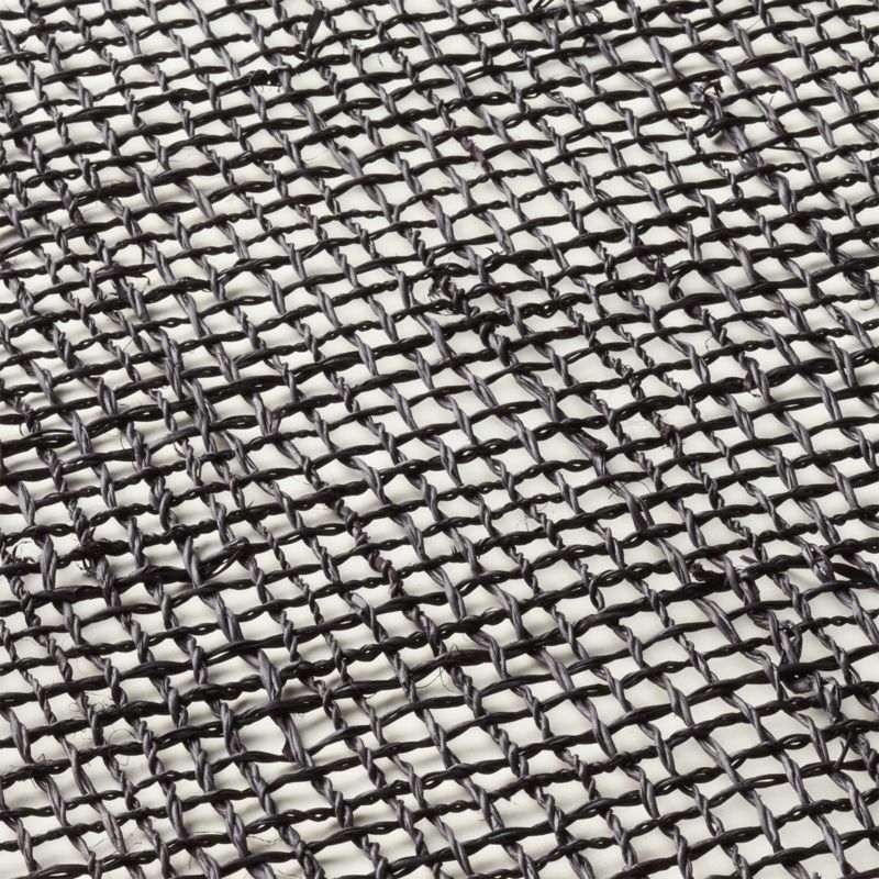 Open Weave Black Woven Placemat - Image 3