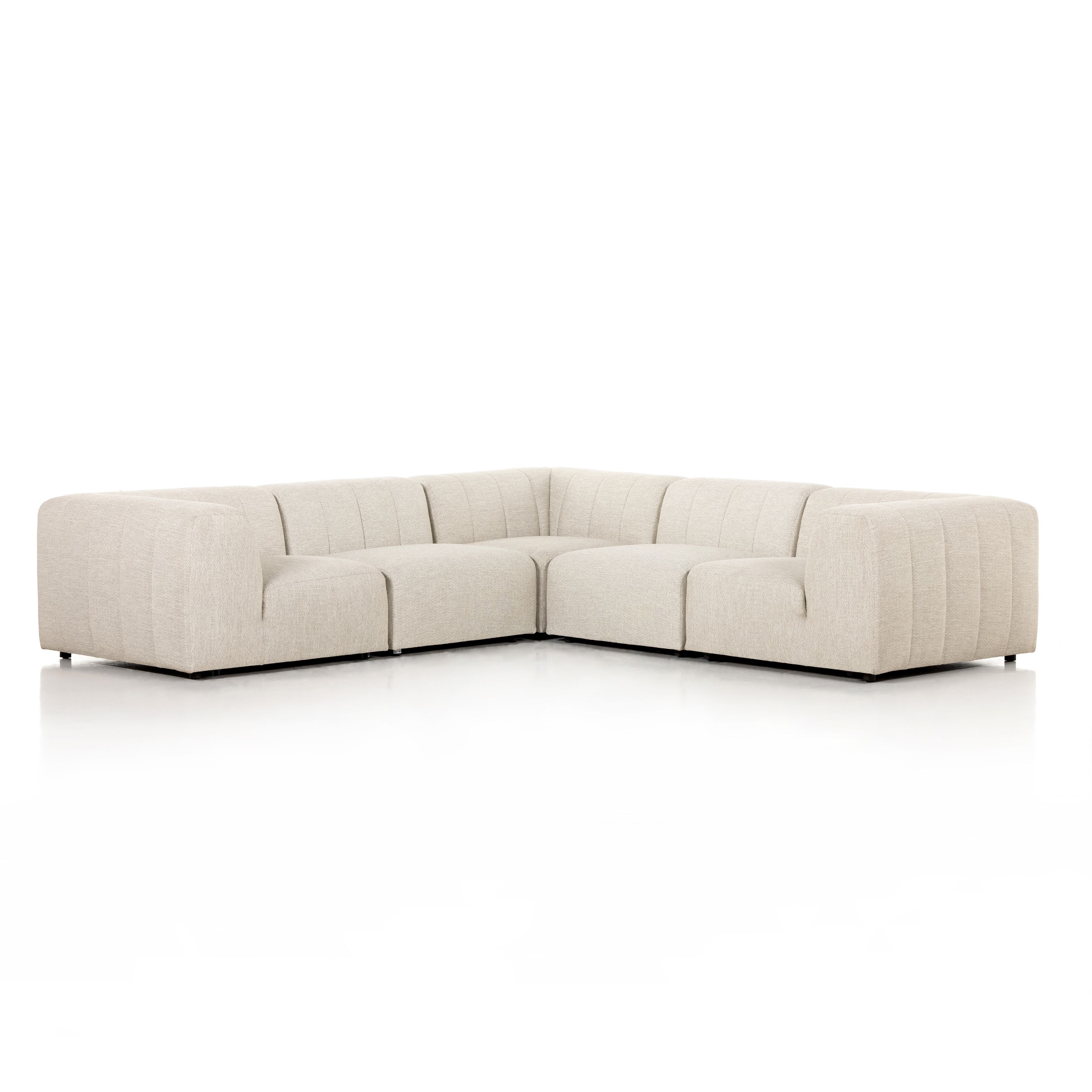 Gwen Outdoor 5 Pc Sectional-Faye Sand - Image 0