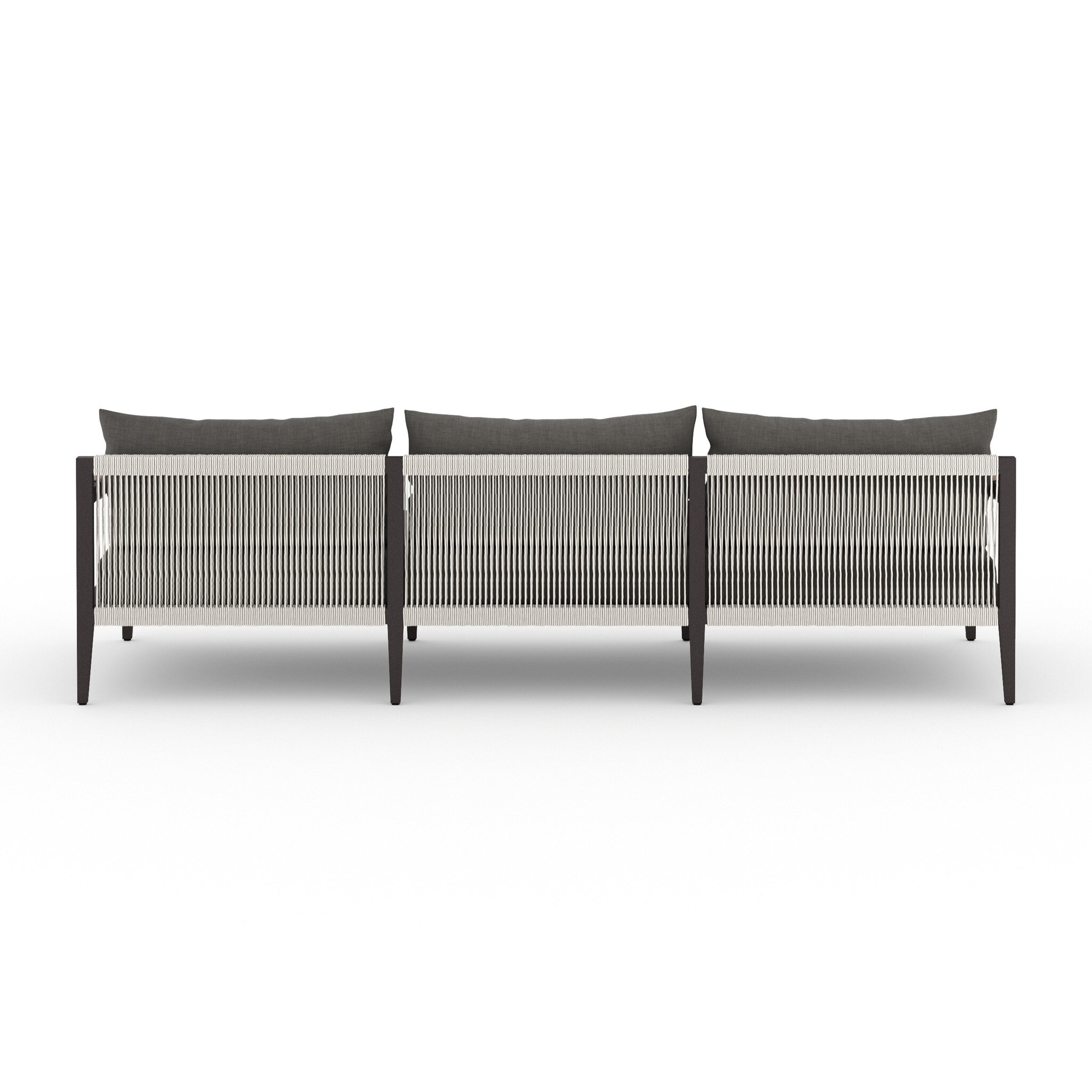Sherwood Outdoor Sofa, Bronze - Venao Charcoal - Image 4