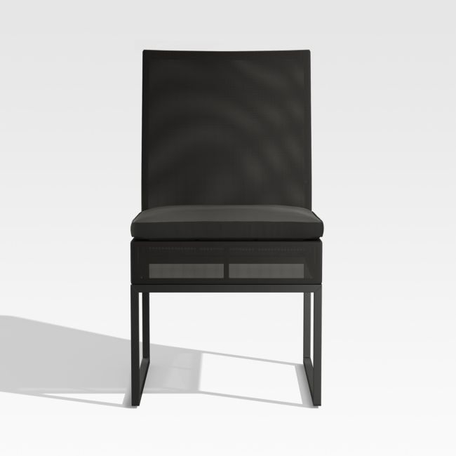 Dune Black Outdoor Dining Side Chair - Image 0