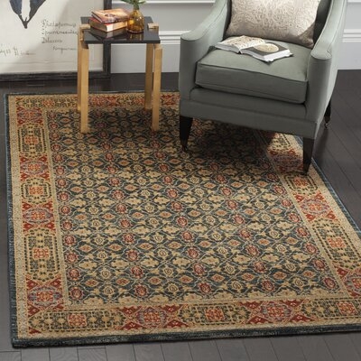 Froehlich Oriental Blue/Red Area Rug - Image 0