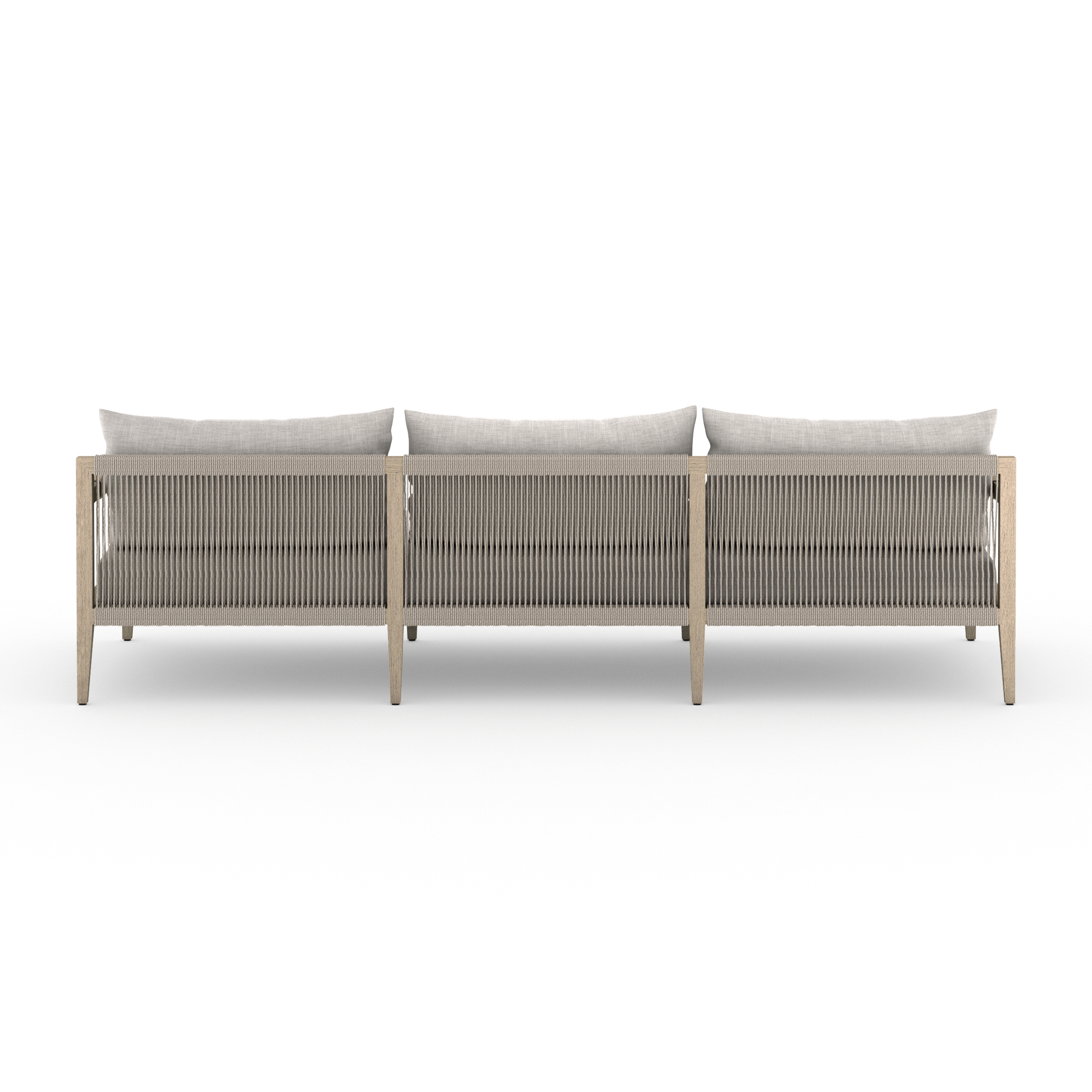 Sherwood Outdoor Sofa-93"-Brown/Stone Gr - Image 3