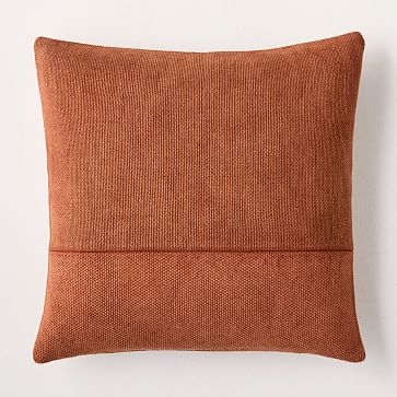 Cotton Canvas Pillow Cover, 18"x18", Copper, Set of 2 - Image 0