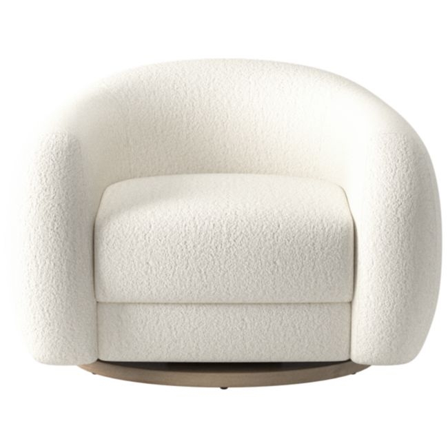 Laszlo Swivel Chair Wooly Sand by Ross Cassidy - Image 0