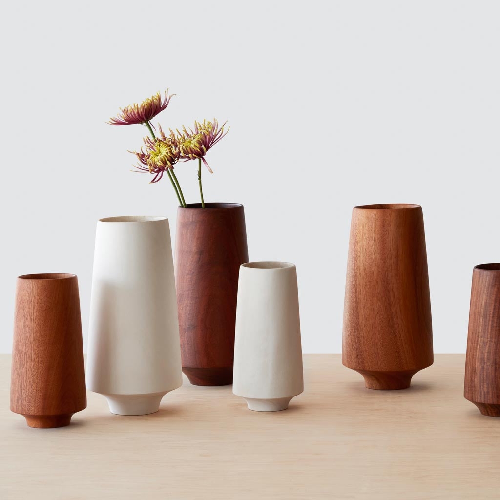 The Citizenry Tikal Wood Vase | White - Image 9