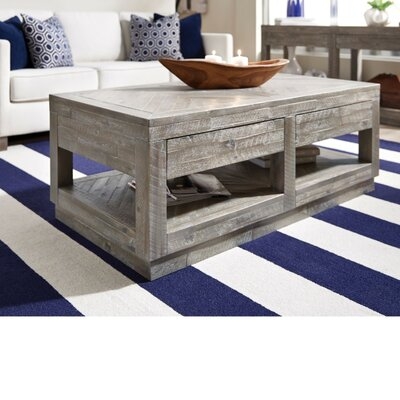 Maryville 2 Drawer and Bottom Shelf Coffee Table with Storage - Image 0