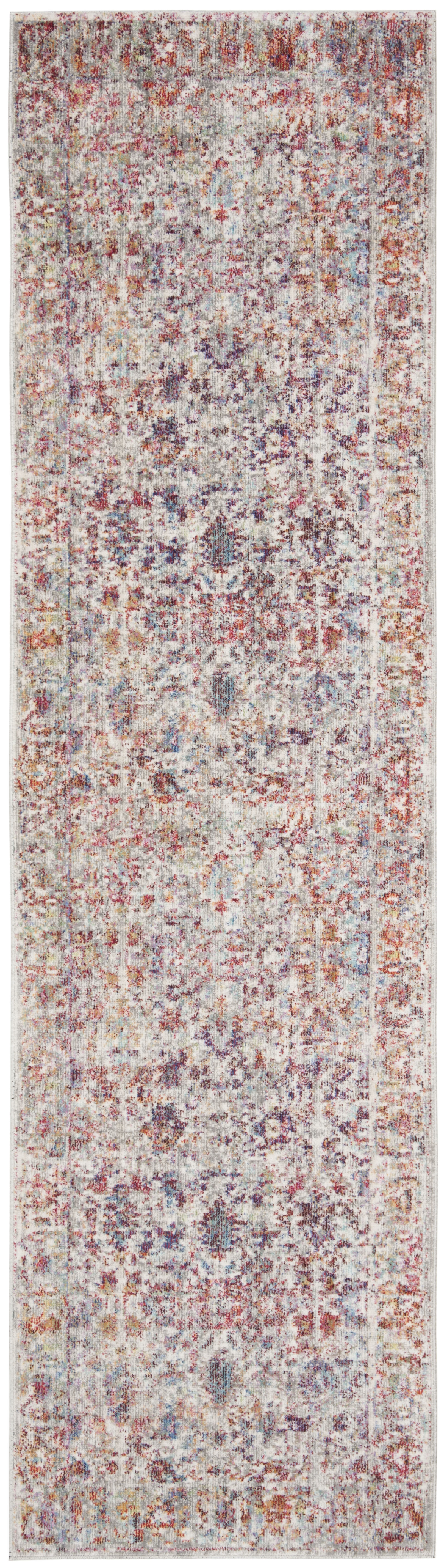 Arlo Home Woven Area Rug, VAL168Q, Grey/Red,  2' 3" X 4' - Image 0