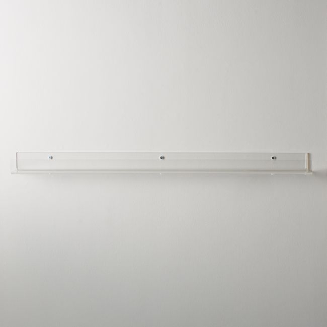 Clear Acrylic Wall Shelf 36" - Image 0