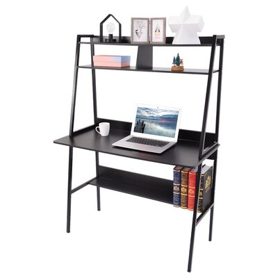 Study Computer Desk Laptop PC Table Workstation With Storage For Home Office - Image 0