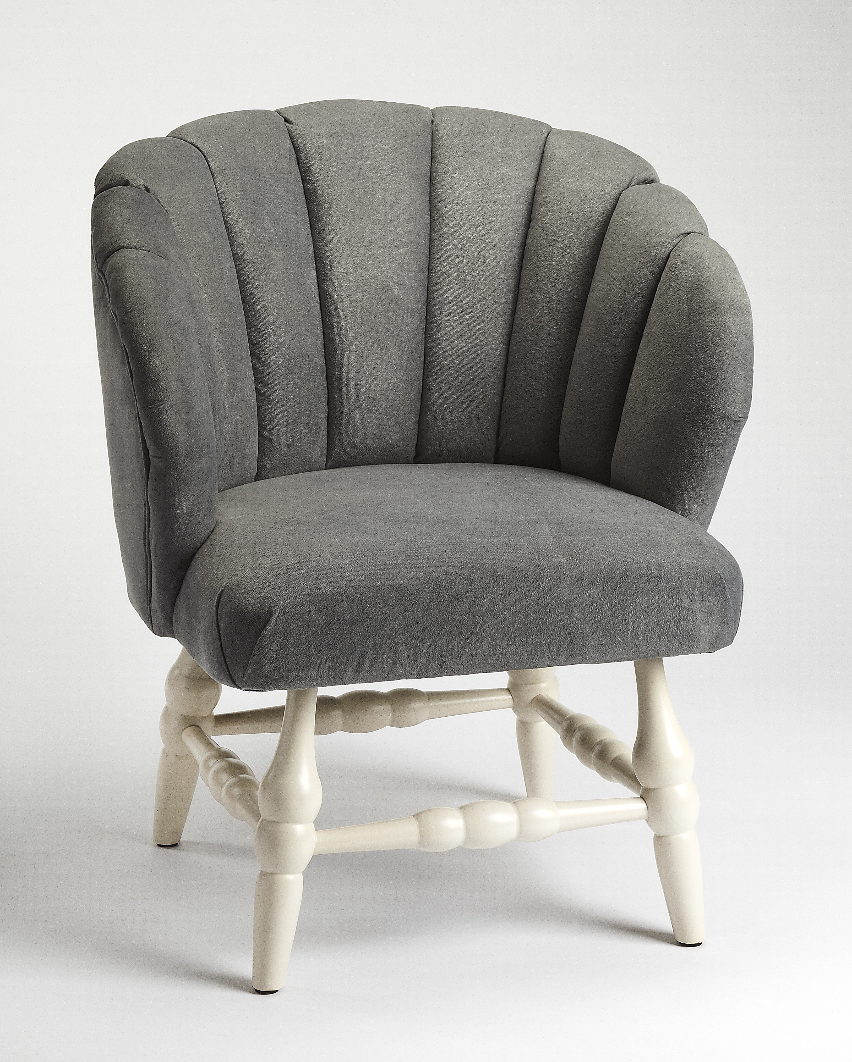 Malcom White Accent Chair - Image 3