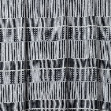 Made*Here New York Lofty Stripe Blanket, Gray Combo - Image 1