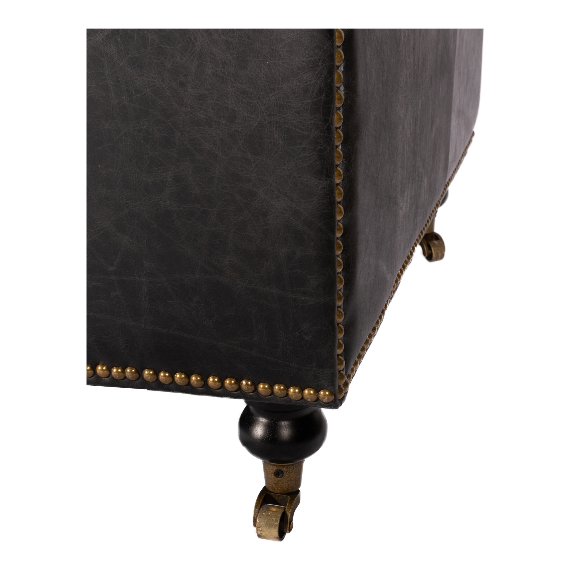 Birmingham Sofa Black Leather - Image 10