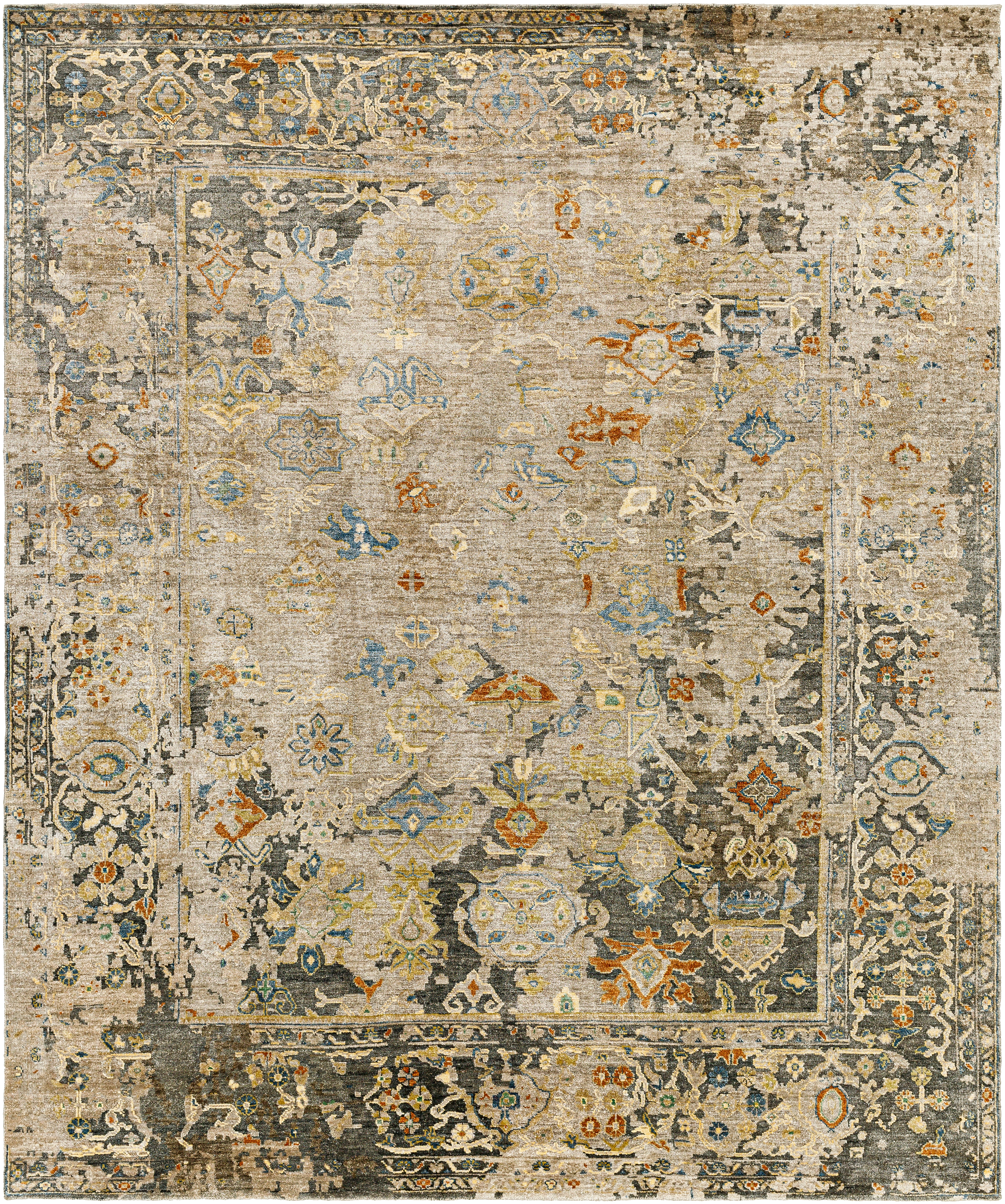 Ghordes Gray Indoor 10' x 14' Handmade Rug - Image 0