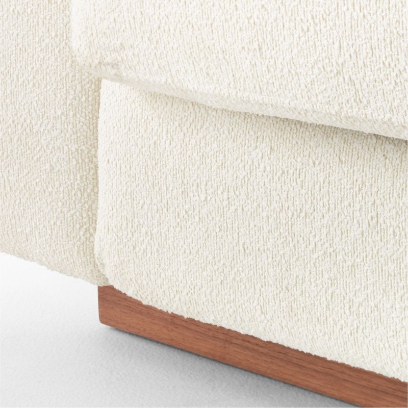 Claremont 87.75" Ivory Boucle Sleeper Sofa - Image 7