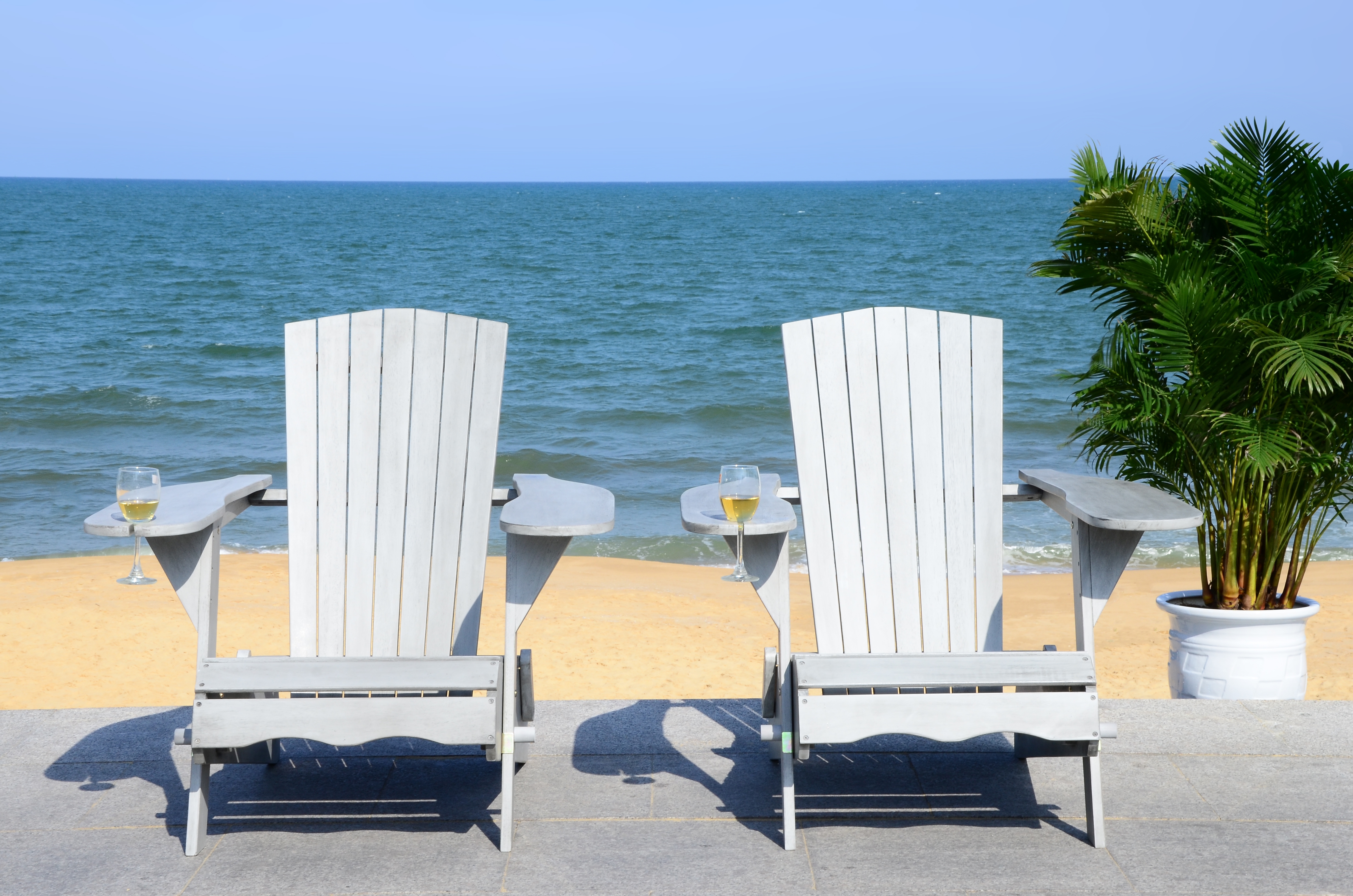 Breetel Set Of 2 Adirondack Chairs - Grey Wash - Safavieh - Image 8