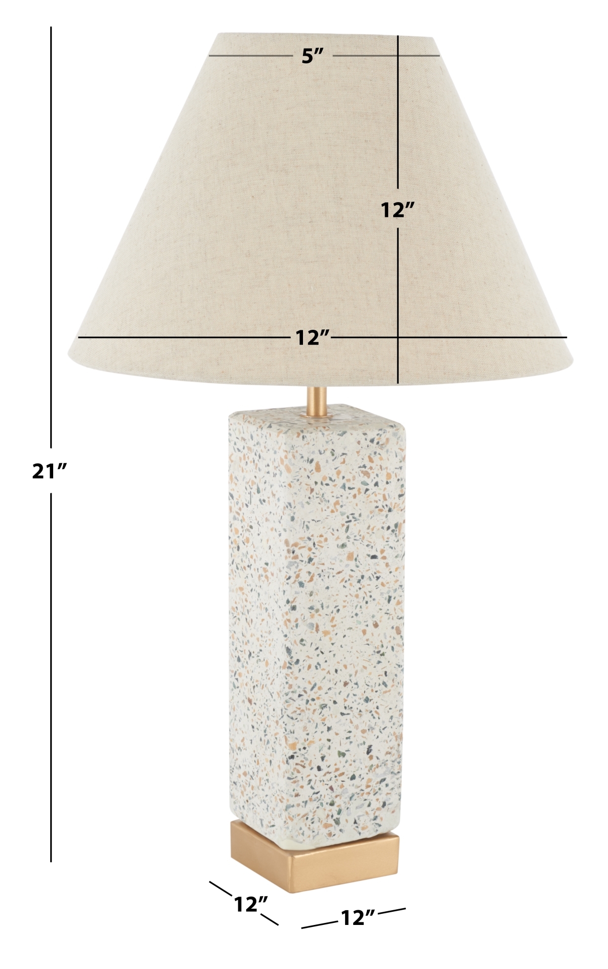 Jannise 21" Table Lamp - Natural/Gold - Safavieh - Image 0