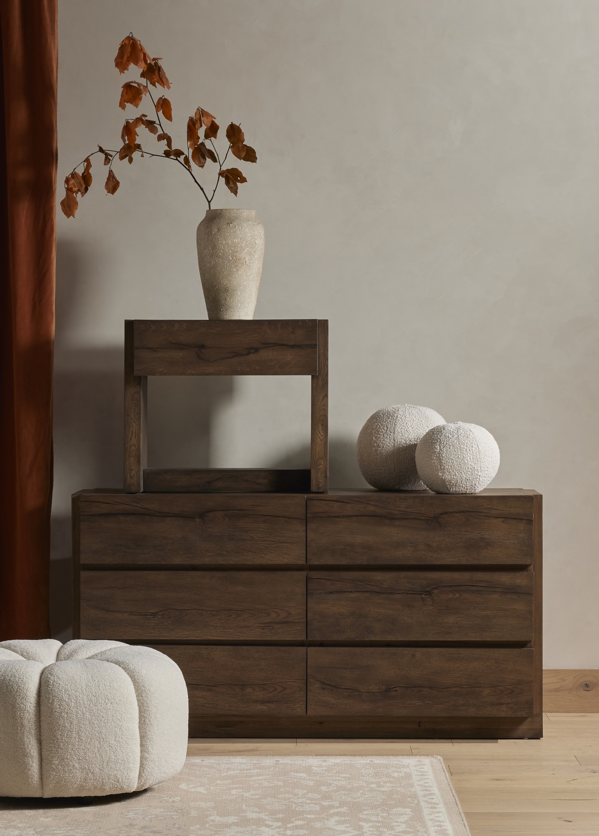 Perrin 6 Drawer Dresser-Rustic Fawn - Image 13