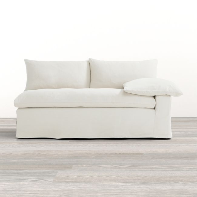 Ever Slipcovered Right-Arm Sofa - Image 0