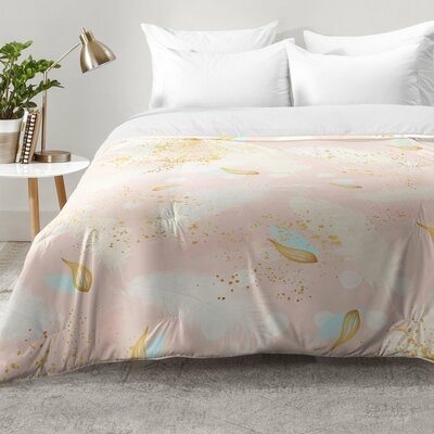 Abstract Painting with Feather Strokes Comforter Set - Image 0